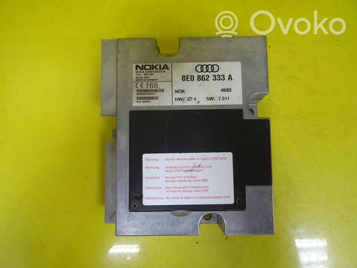 Audi A4 S4 B6 8E 8H Sterownik / Moduł sterujący telefonem 8E0862333A