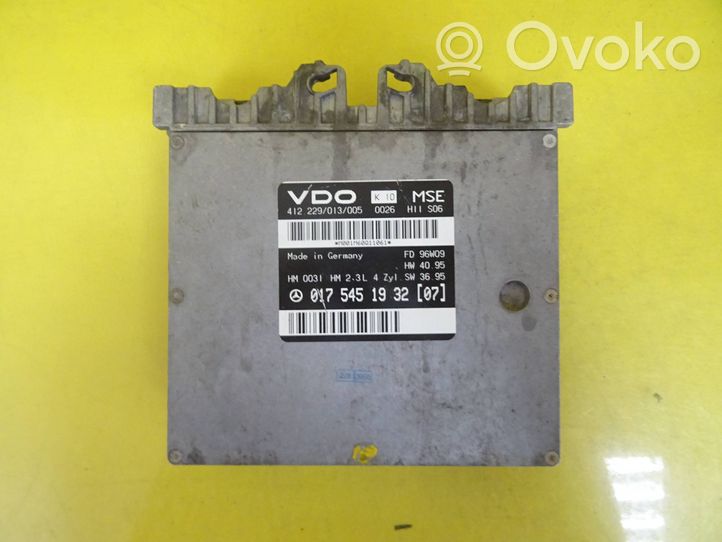 Mercedes-Benz E W210 Centralina/modulo motore ECU 0175451932