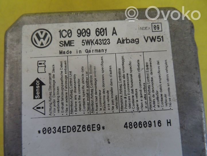 Skoda Fabia Mk1 (6Y) Sterownik / Moduł Airbag 1C0909601A