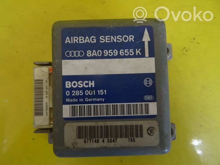 Audi A8 S8 D2 4D Module de contrôle airbag 8A0959655K