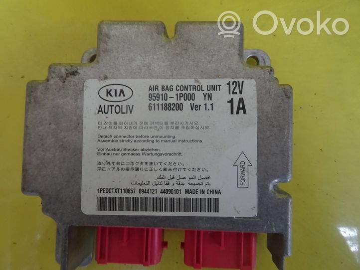 KIA Venga Module de contrôle airbag 95910-1P000