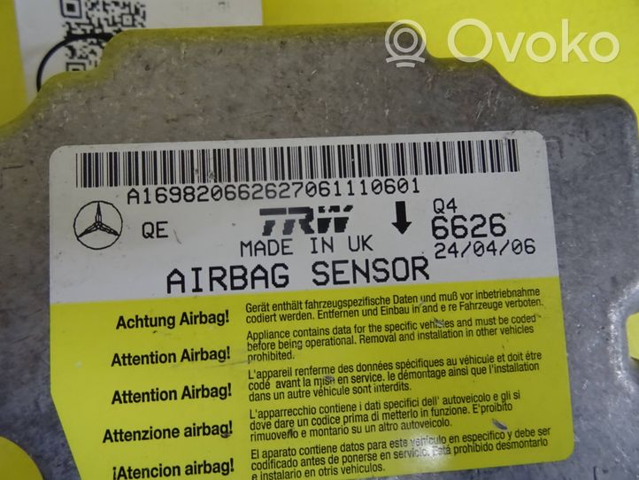 Mercedes-Benz A W169 Centralina/modulo airbag 6626