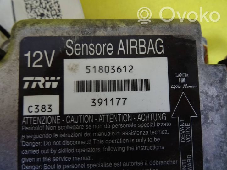 Fiat Panda II Sterownik / Moduł Airbag 391177