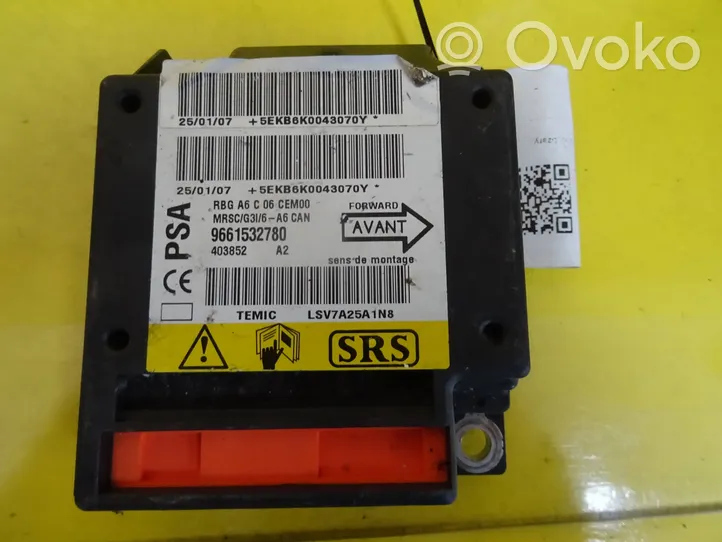 Citroen C2 Module de contrôle airbag 9661532780