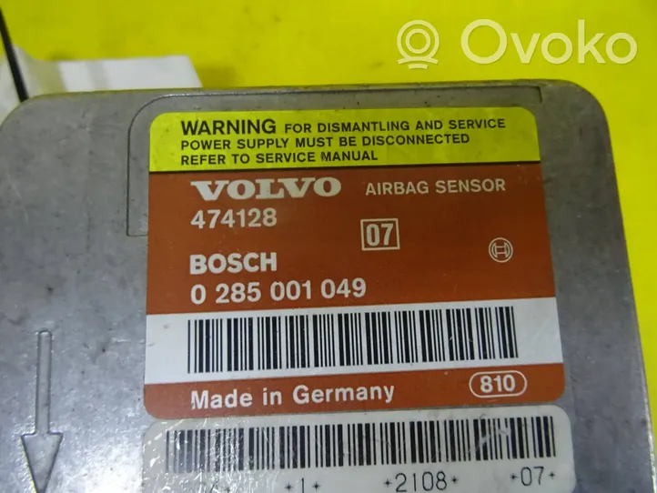 Volvo 460 Sterownik / Moduł Airbag 474128