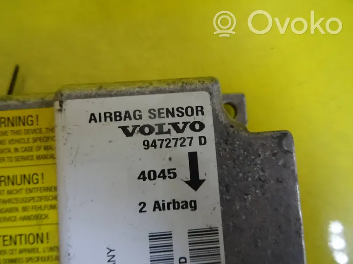 Volvo S70  V70  V70 XC Centralina/modulo airbag 9472727D