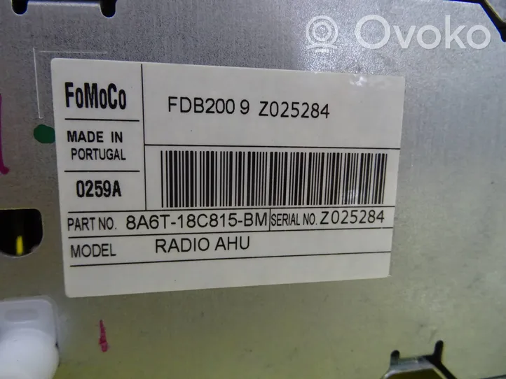 Ford Fiesta Panel / Radioodtwarzacz CD/DVD/GPS 8A6T18C815BM