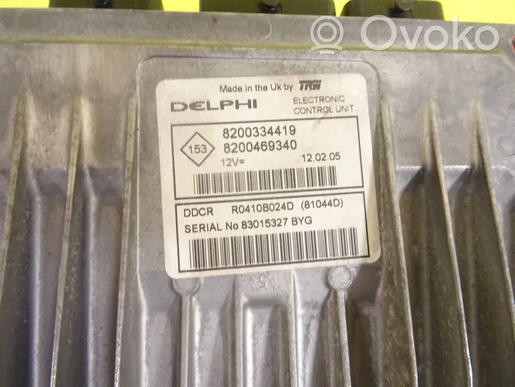 Renault Megane II Sterownik / Moduł ECU 8200334419