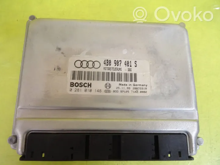 Audi A6 S6 C5 4B Calculateur moteur ECU 0281010148