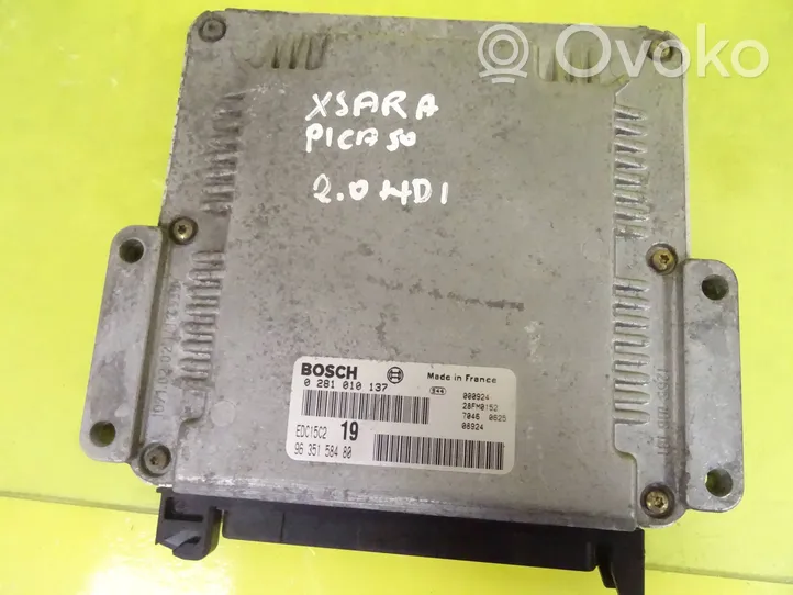 Citroen Xsara Picasso Calculateur moteur ECU 02810101137