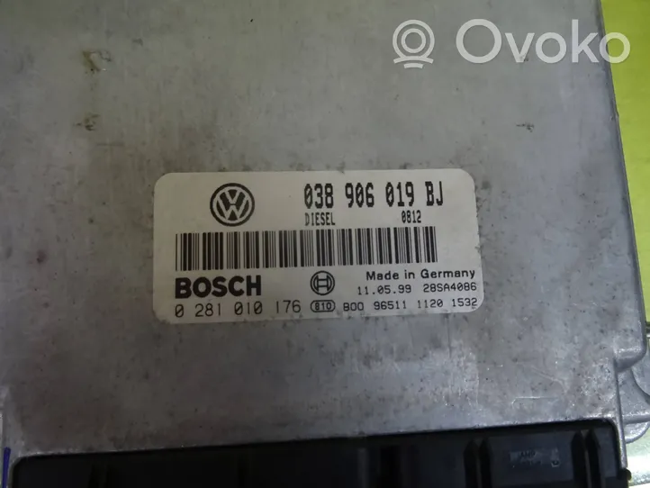 Volkswagen PASSAT B5 Centralina/modulo del motore 038906019BJ