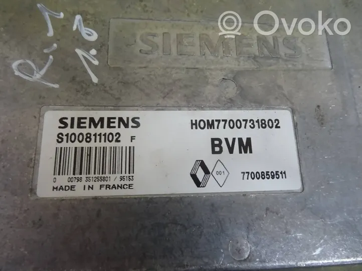 Renault 19 Sterownik / Moduł ECU HOM7700731802