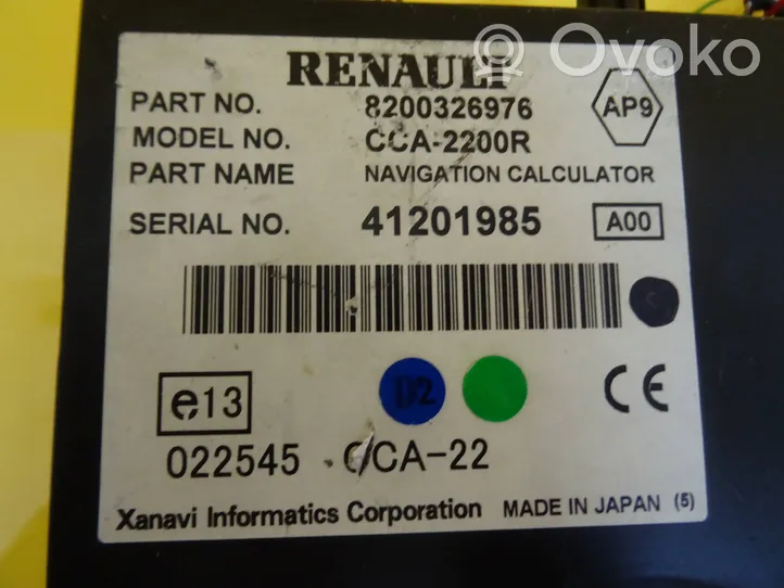 Renault Laguna II Navigaatioyksikkö CD/DVD-soitin 8200326976