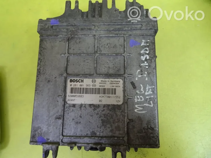 Renault Megane I Sterownik / Moduł ECU 0281001969