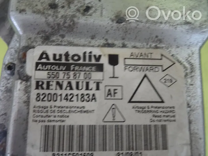 Renault Laguna II Gaisa spilvenu vadības bloks 550758700