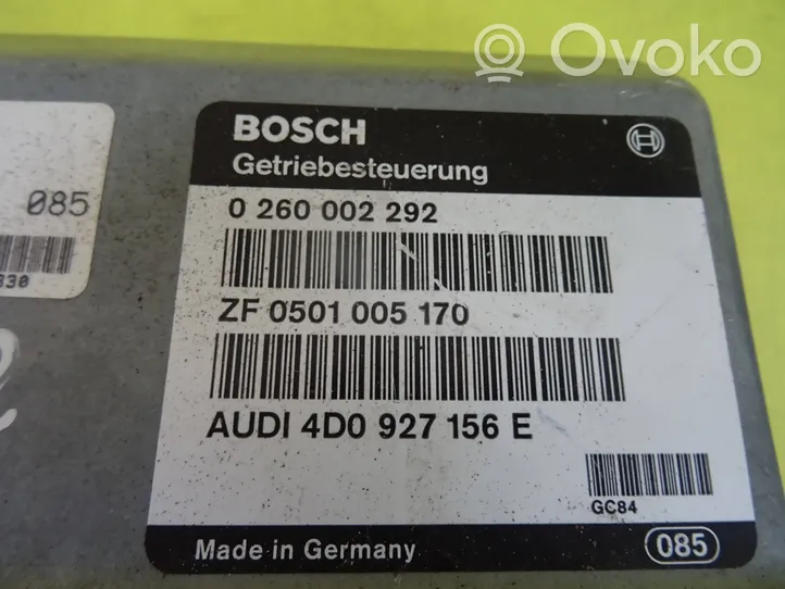 Audi A8 S8 D2 4D Module de contrôle de boîte de vitesses ECU 0260002292