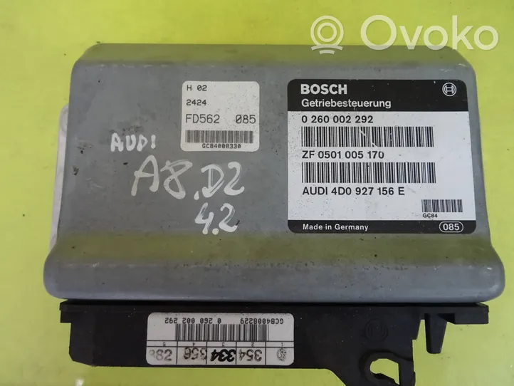 Audi A8 S8 D2 4D Module de contrôle de boîte de vitesses ECU 0260002292