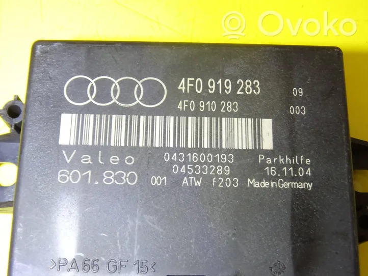 Audi A6 S6 C6 4F Sterownik / Moduł parkowania PDC 4F0919283