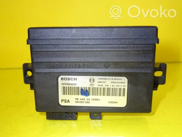 Citroen C4 I Picasso Parking PDC control unit/module 9663821680