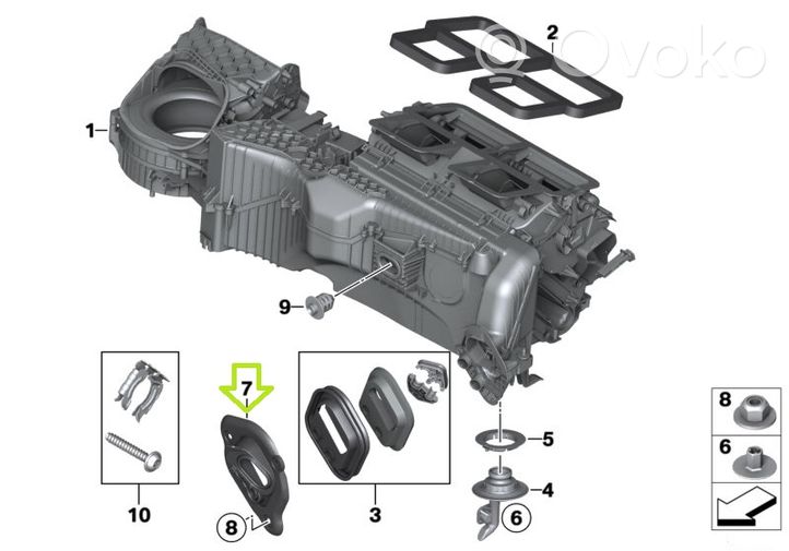 BMW M4 F82 F83 Autres pièces de clim 9207093