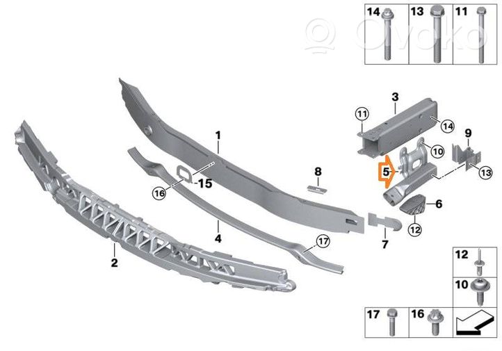 BMW 4 F32 F33 Autres pièces de carrosserie 51118051189