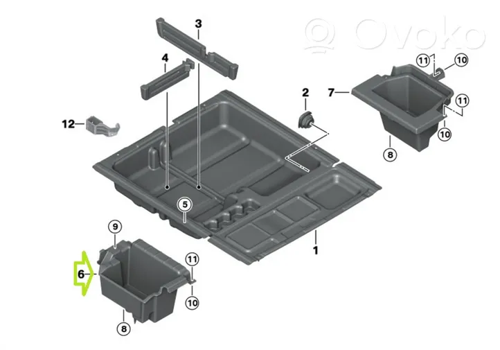 BMW X3 F25 Daiktadėžė bagažinėje 9175130