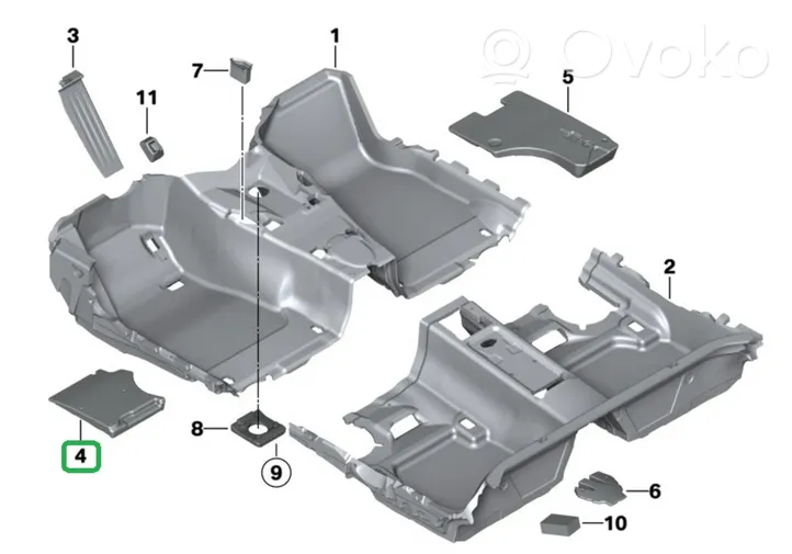 BMW M4 F82 F83 Kita salono detalė 7221931