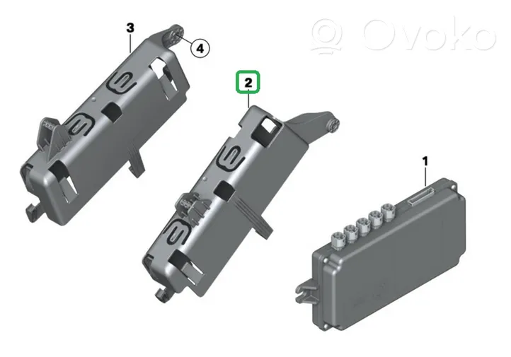 BMW M4 F82 F83 Kuolleen kulman tutkakiinnike 9232797