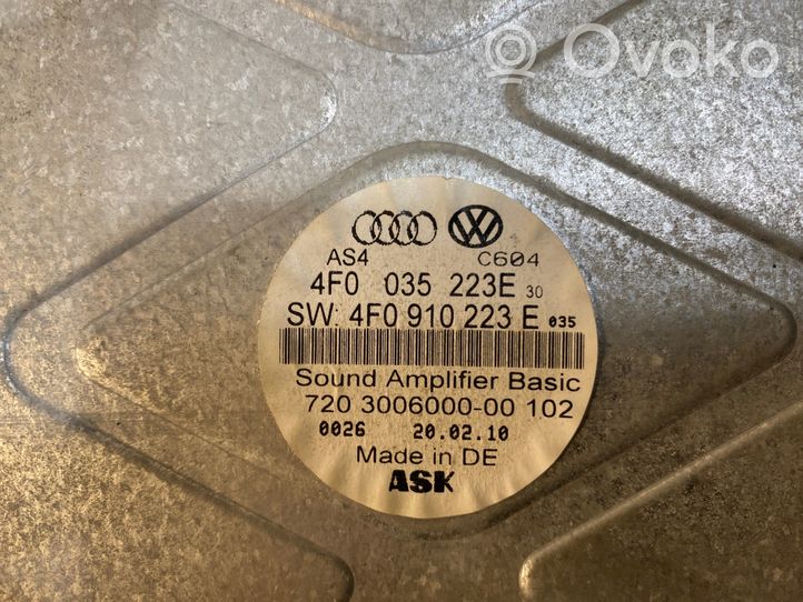 Audi A6 Allroad C6 Faisceau de câbles système audio 4F0035223E