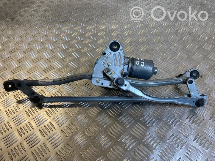 Audi A6 Allroad C6 Tringlerie et moteur d'essuie-glace avant 4F1955119B