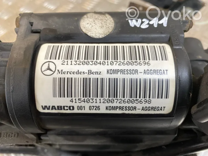 Mercedes-Benz E W211 Kompresor zawieszenia tylnego pneumatycznego 2113200304