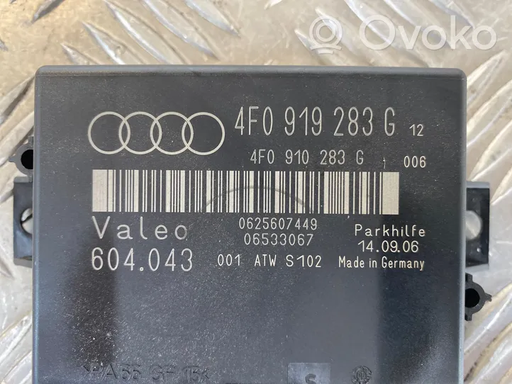 Audi A6 S6 C6 4F Unité de commande, module PDC aide au stationnement 4F0919283G