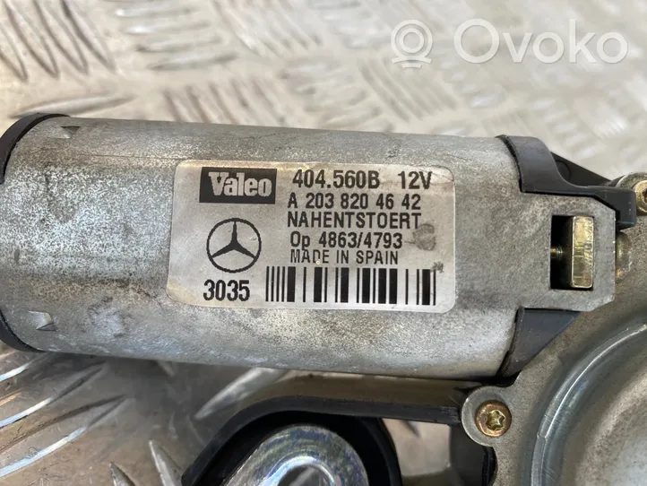 Mercedes-Benz C W203 Takalasinpyyhkimen moottori A2038204642