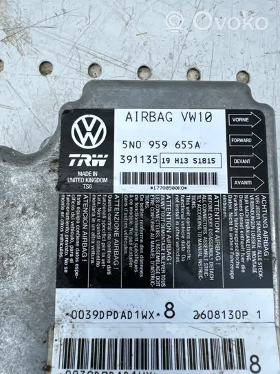 Volkswagen PASSAT B6 Oro pagalvių valdymo blokas 5N0959655A