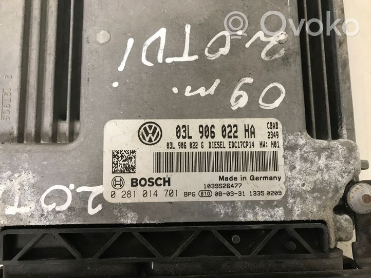 Volkswagen Tiguan Dzinēja vadības bloks 03L906022HA