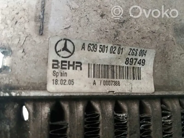 Mercedes-Benz Vito Viano W639 Radiatore intercooler A6395010201