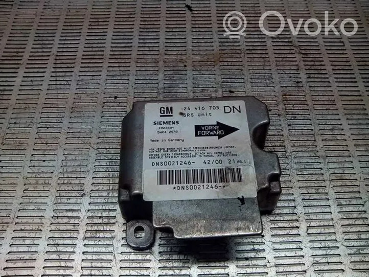 Opel Astra G Module de contrôle airbag 24416705