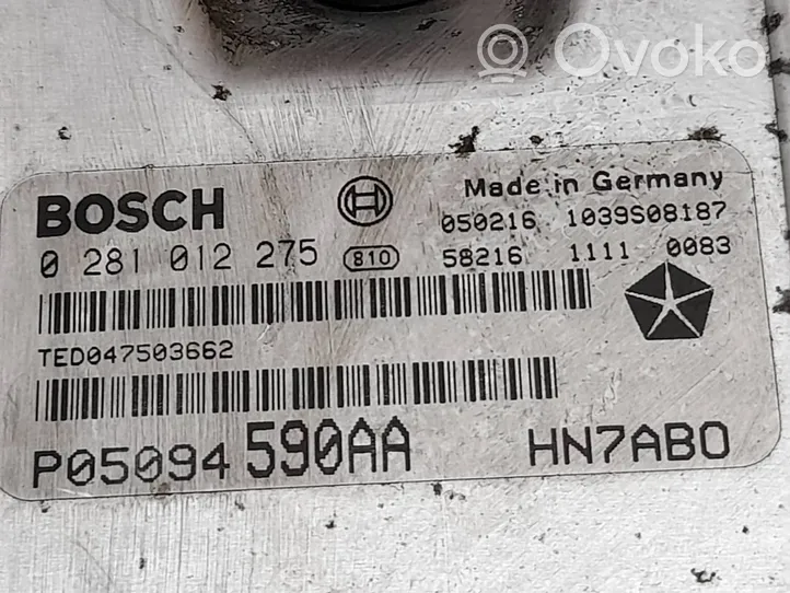 Chrysler Voyager Sterownik / Moduł ECU 0281012275