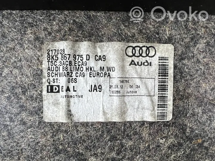Audi A4 S4 B8 8K Rivestimento portellone posteriore/bagagliaio 8K5867975D