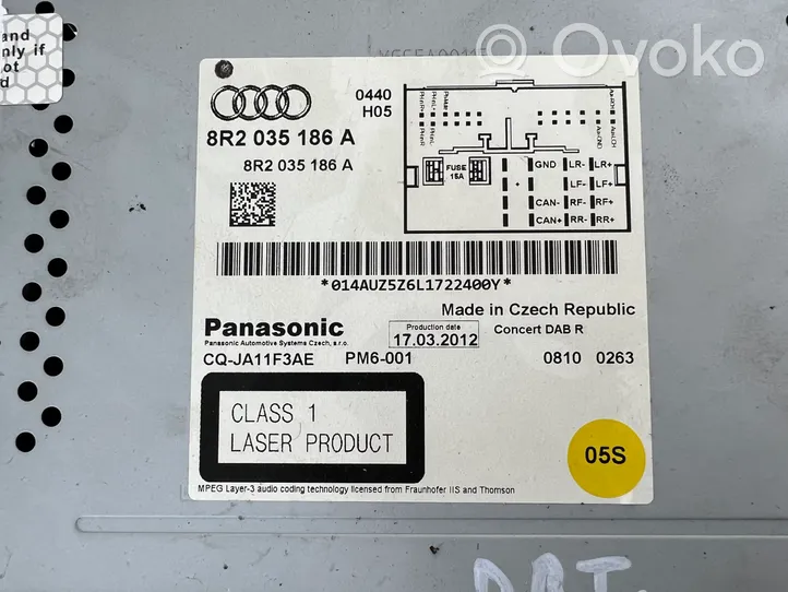 Audi A4 S4 B8 8K Unità principale autoradio/CD/DVD/GPS 8R2035186A