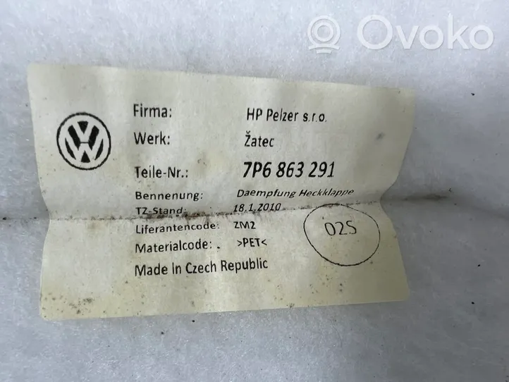 Volkswagen Touareg II Tailgate/boot lid cover trim 7P6863291
