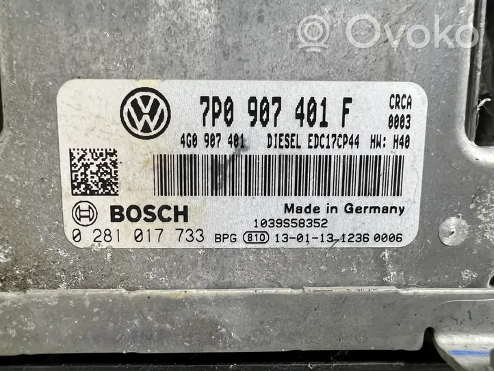 Volkswagen Touareg II Calculateur moteur ECU 7P0907401F