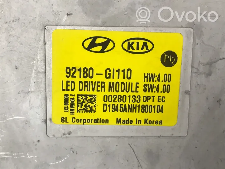 Hyundai Ioniq 5 Module de contrôle de ballast LED 92180GI110