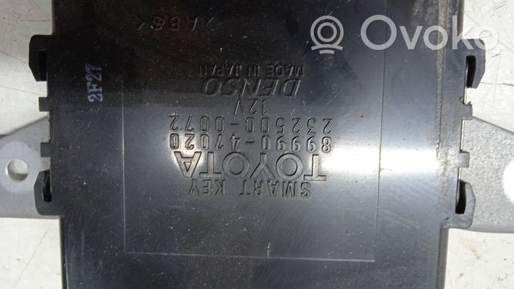 Toyota Prius (XW20) Beraktės sistemos KESSY (keyless) valdymo blokas/ modulis 8999047020