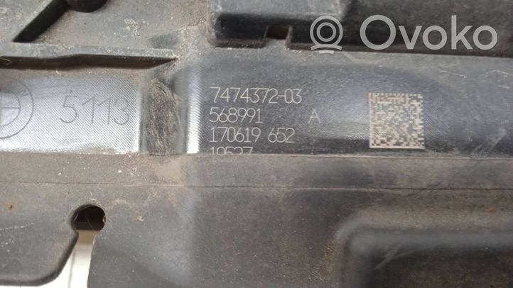 BMW 5 G30 G31 Wlot / Kanał powietrza intercoolera 7474372