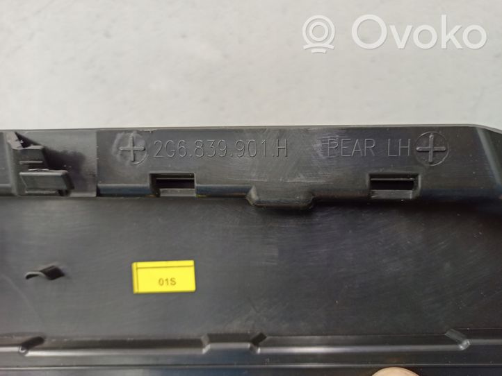 Volkswagen Polo VI AW Verkleidung Türfenster Türscheibe hinten 2G6839901