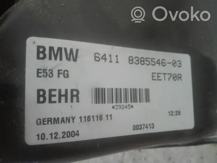 BMW X5 E53 Silniczek nagrzewnicy nawiewu klimatyzacji A/C 6411838554603