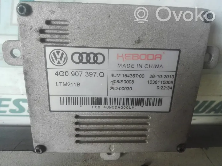 Audi A3 S3 A3 Sportback 8P Sterownik / moduł świateł Xenon 4G0907397Q