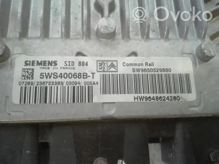 Citroen C3 Calculateur moteur ECU SW9650529880