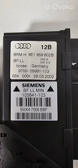 Audi A4 S4 B6 8E 8H Moteur de lève-vitre de porte avant 8E1959802B
